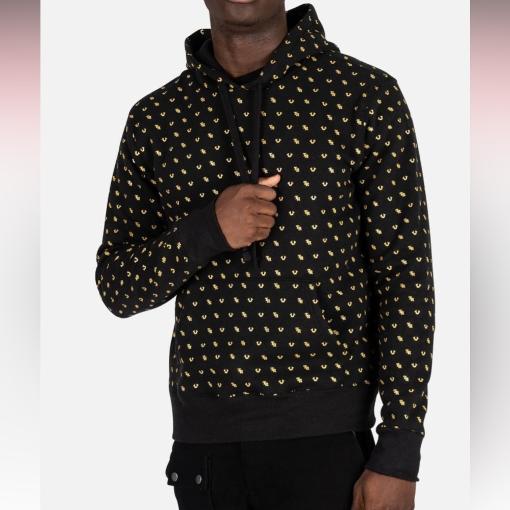 MENS TRUE RELIGION MONOGRAM PULLOVER HOODIE 🖤
